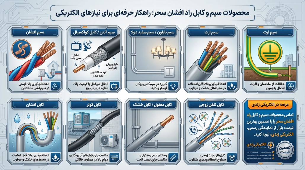 کاتالوگ سیم و کابل راد افشان سحر