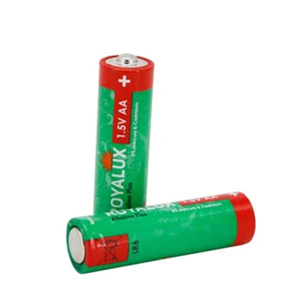 باتری رویالوکس نیم قلمی Plus Alkaline بسته 2 عددی