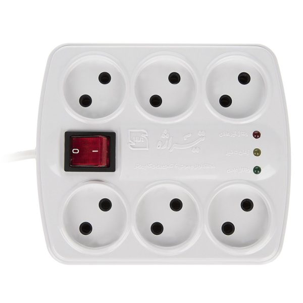 محافظ کامپیوتر 6 خانه مدل S5000  سیم 3 متر