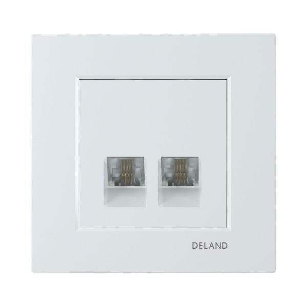 سوکت تلفن دو خط مدل آسا