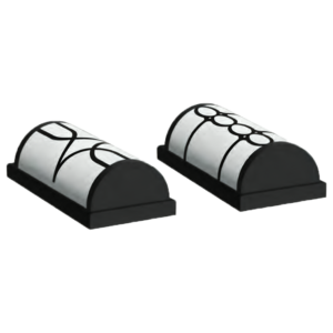 چراغ دوکاره دیواری ، حمامی IP مدل مشبک زیبانور