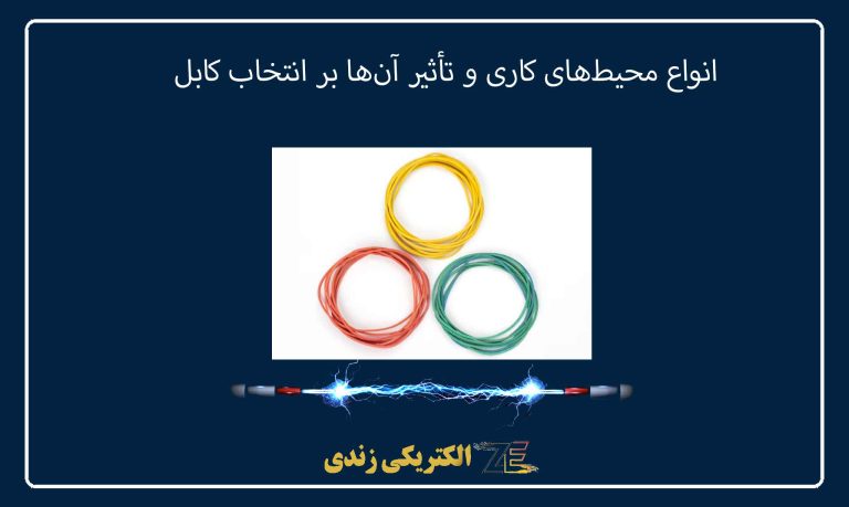 انواع محیط‌های کاری و تأثیر آن‌ها بر انتخاب کابل